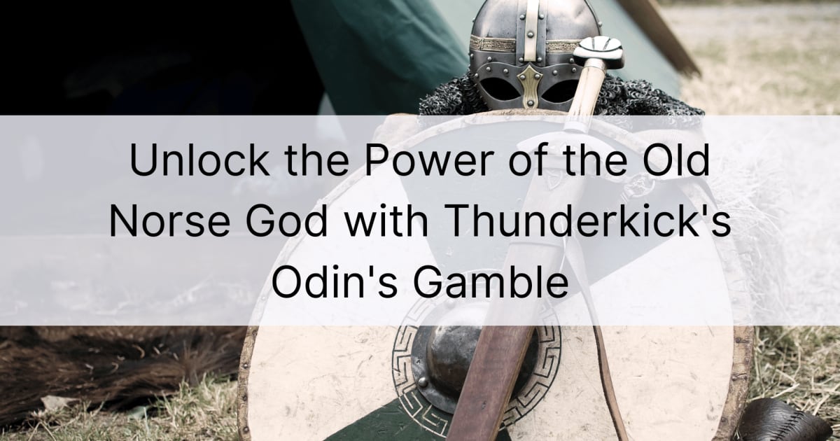 Lås upp kraften hos den fornnordiska guden med Thunderkicks Odin's Gamble